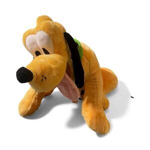 Disney Pluto 10" Plush If Found Please Return To Mickey Mouse